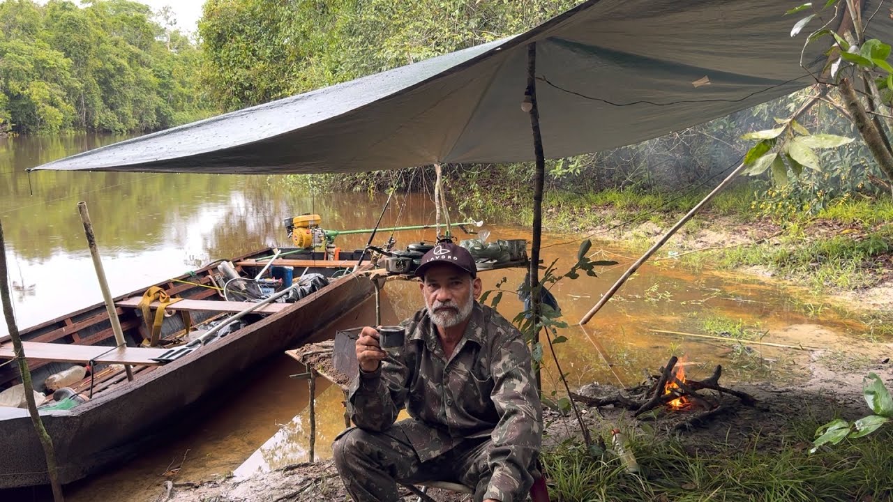 🏕️ACAMPAMENTO abençoado COM MUITA CHUVA E AS ÁGUAS SUBINDO 