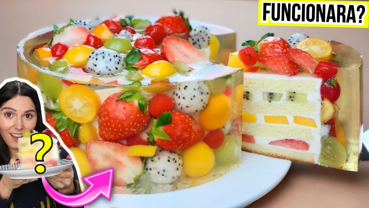PASTEL VIRAL DE FRUTAS CON GELATINA: DESMINTIENDO RECETAS (PASTEL ENCAPSULADO) - Caro Trippar