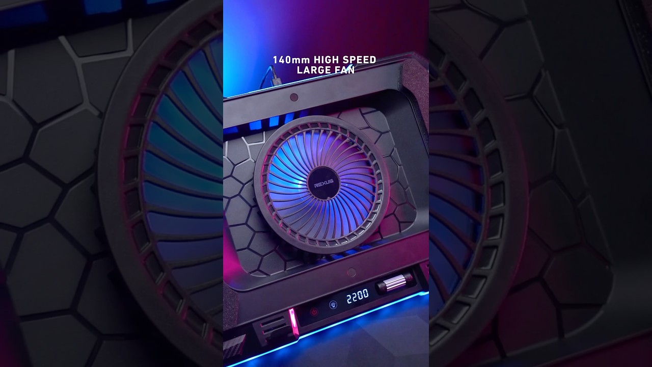 HIGHLIGHT B300 #everyoneisgamers #coolingpad #coolingfan #rexus