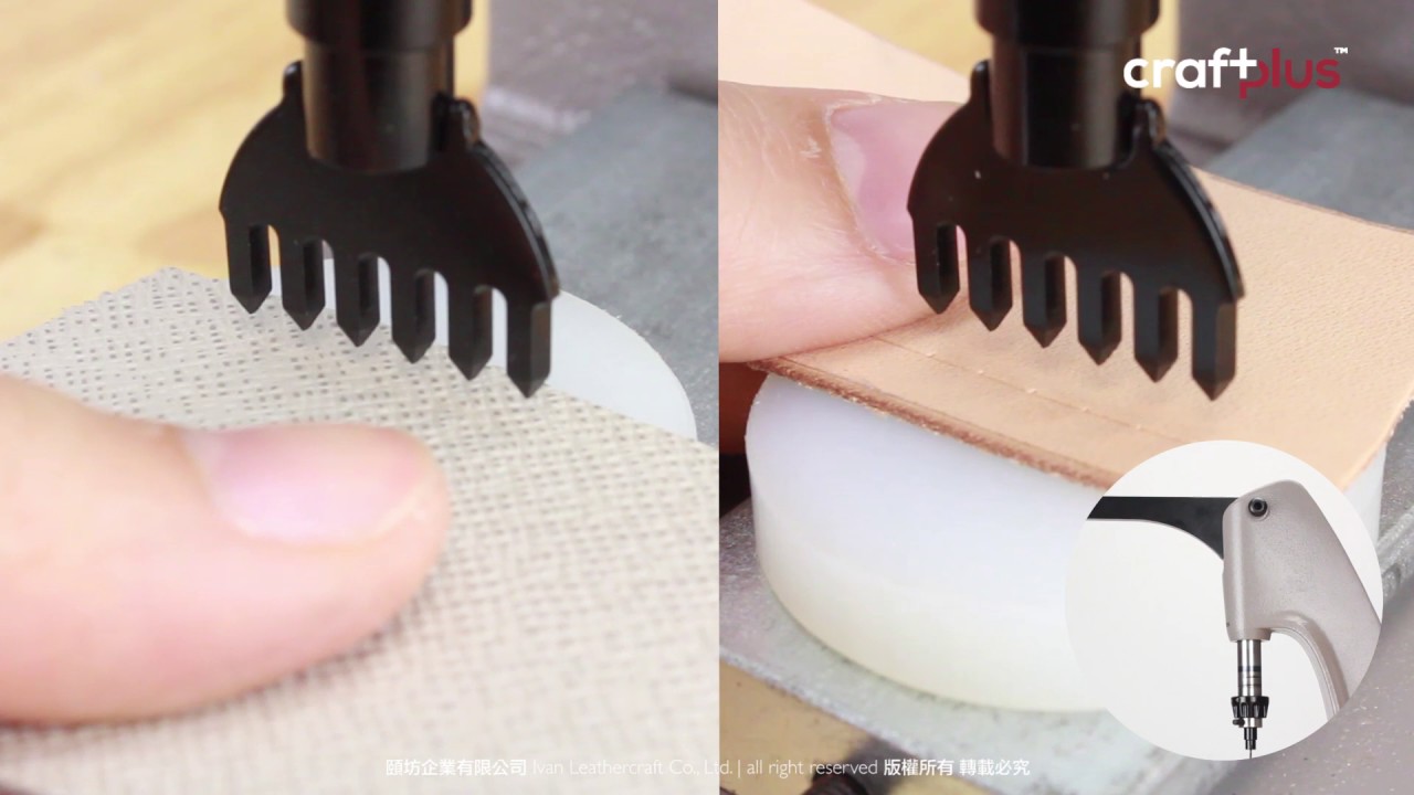 Craftplus&reg; Leather Hand Press: Stitching Chisel 革工佳手壓機: 斬