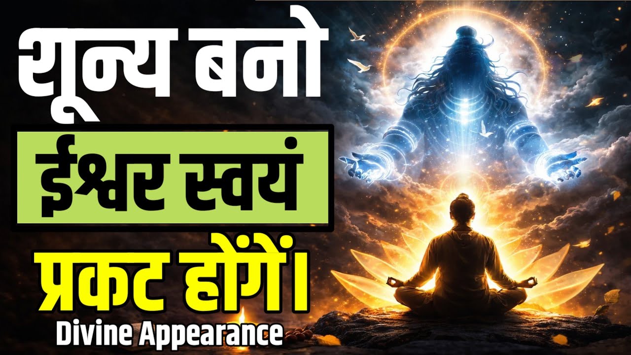 शून्य बनो, ईश्वर स्वयं प्रकट होंगे |जीवन बदल देने वाला रहस्य” Divine Appearance #Dhyanyog_chetna