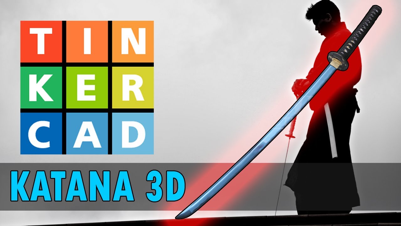 Cómo hacer una KATANA en 3D con Tinkercad | Tutorial paso a paso