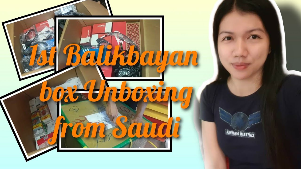 Unboxing balikbayan box from Saudi 1ST BOX