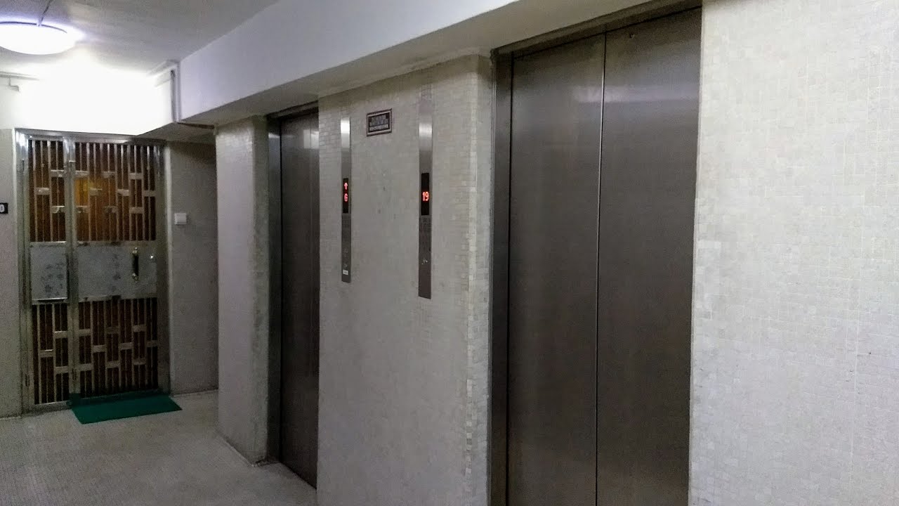 Mitsubishi Lifts at Mei Foo Sun Chuen Stage 5, Hong Kong