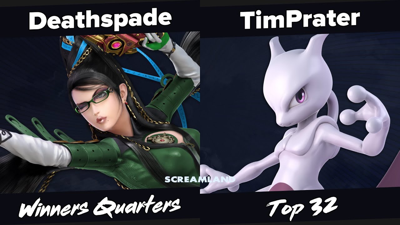 SCREAMLAND - Tim Prater (Mewtwo) Vs. Deathspade (Bayonetta) - Top 32 - SSBU