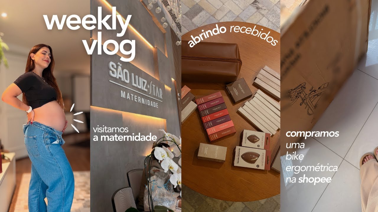 WEEKLY VLOG| COMPRAMOS BIKE ERGOMÉTRICA, ROTINA É TUDO, VISITAMOS A MATERNIDADE STAR, RECEBIDOS