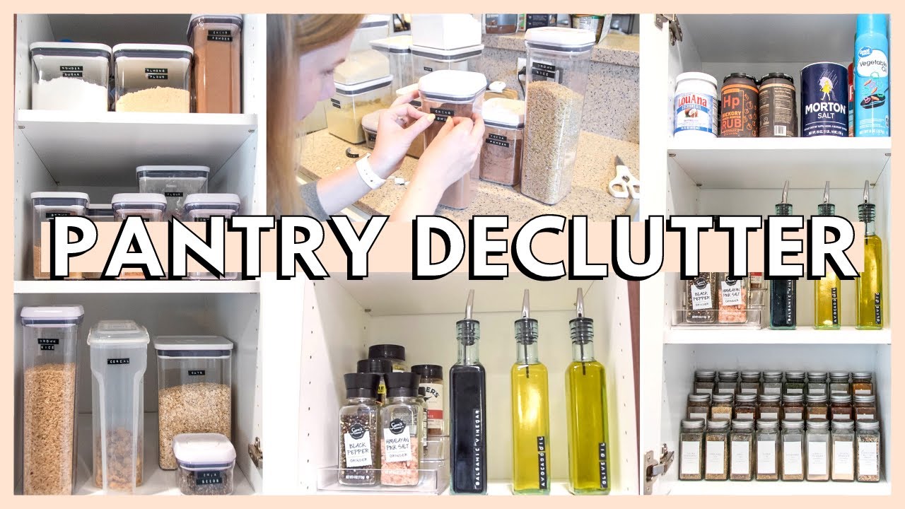 PANTRY ORGANIZATION & DECLUTTER | pantry organization makeover + pantry organization ideas 2021