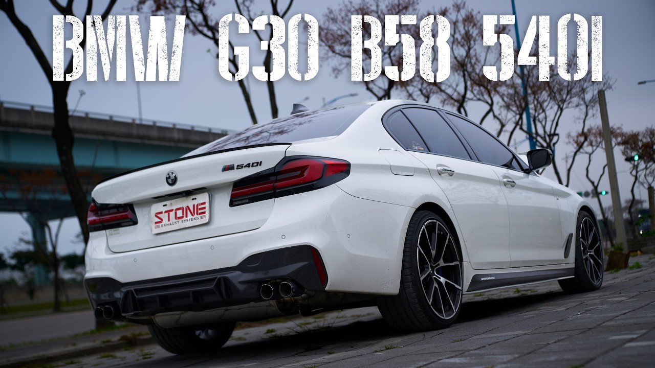 BMW G30 B58 540i / Звук выхлопной системы Stone Turbo-back