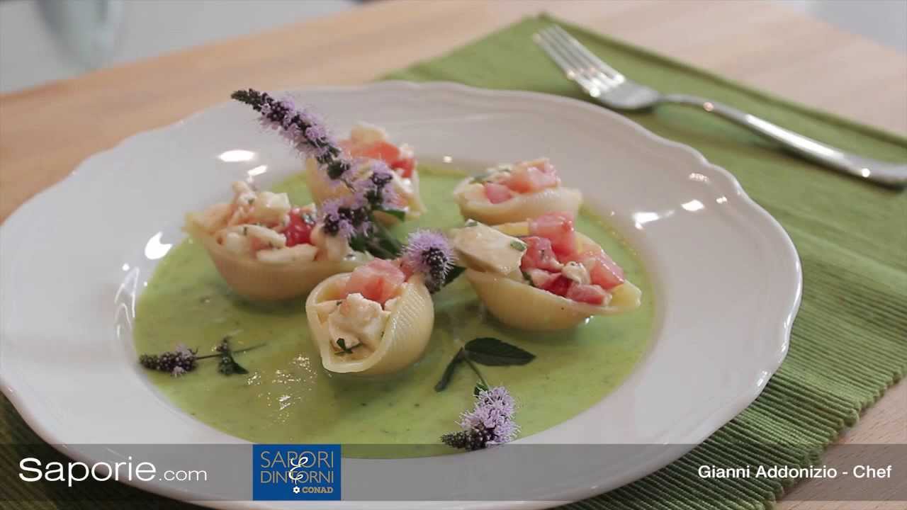 Saporie.com - Conchiglioni Napoletani ripieni di bufala, pomodoro e menta