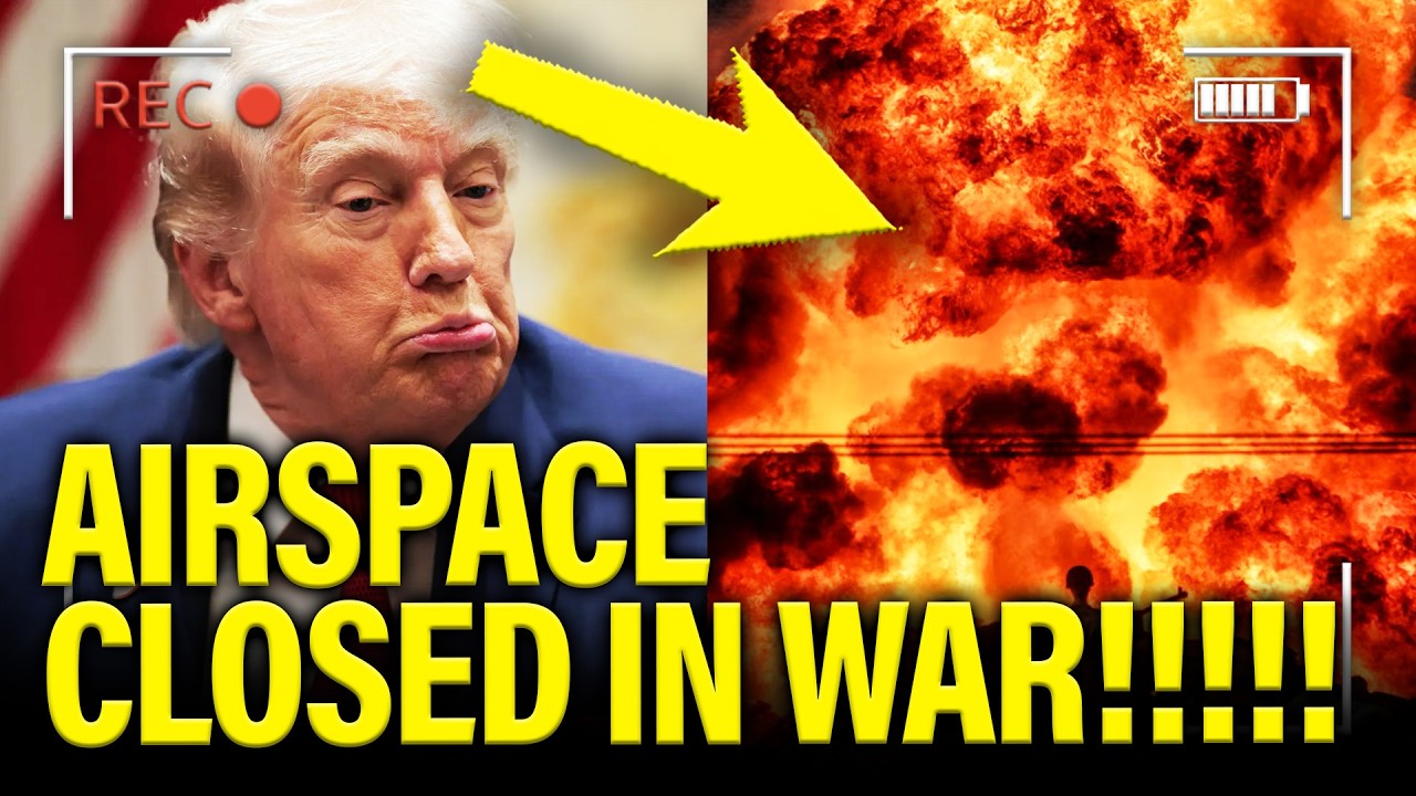 Trump PANICS as AIRSPACE CLOSED in WAR!!!