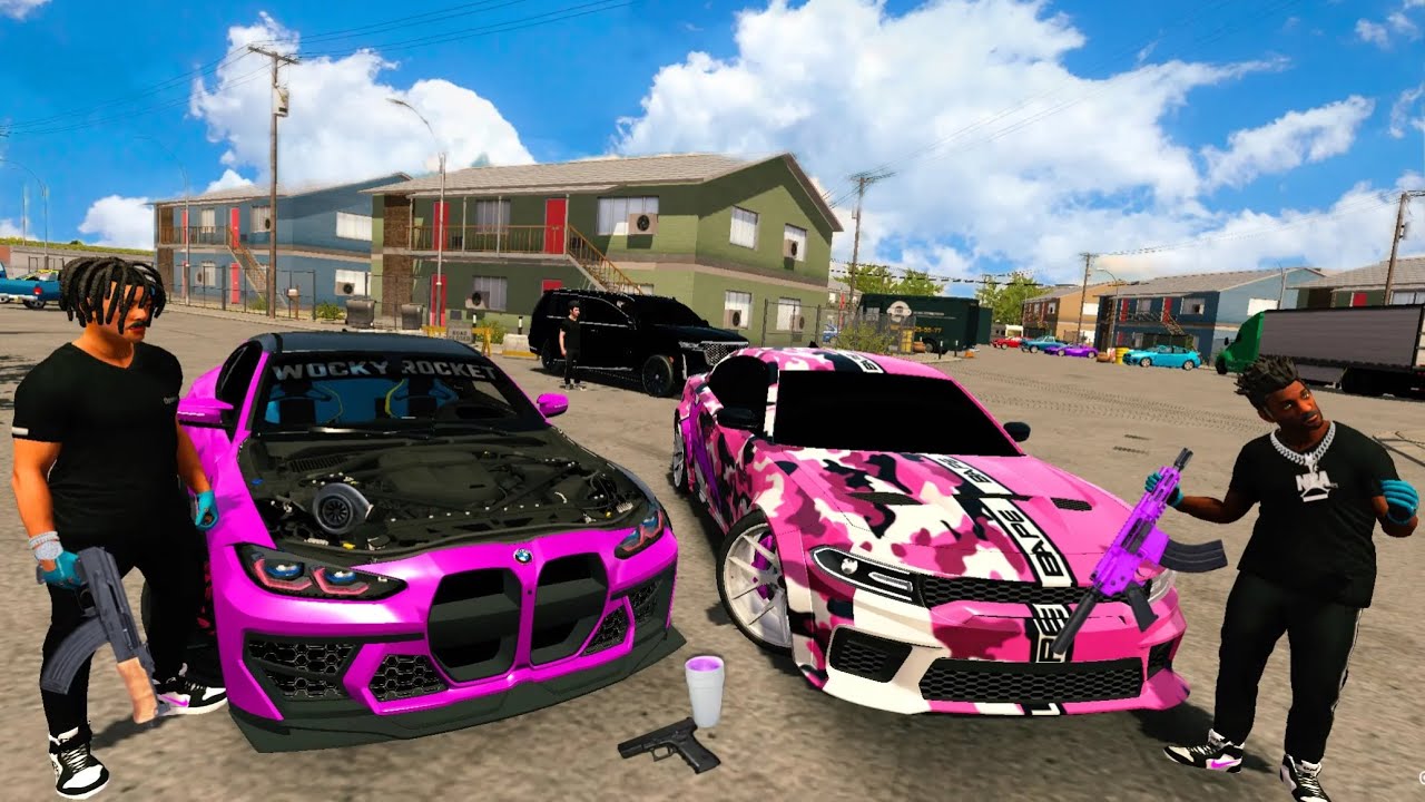 MY WOCKY ROCKET G80 & BAPE HELLCAT ALMOST GOT STOLEN IN THE HOOD🔥!IN CAR PARKING MULTIPLAYER”RP🏡”