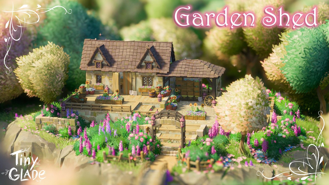 Garden Shed | Tiny Glade Relaxing Longplay ASMR 😴 | No Commentary, No Music