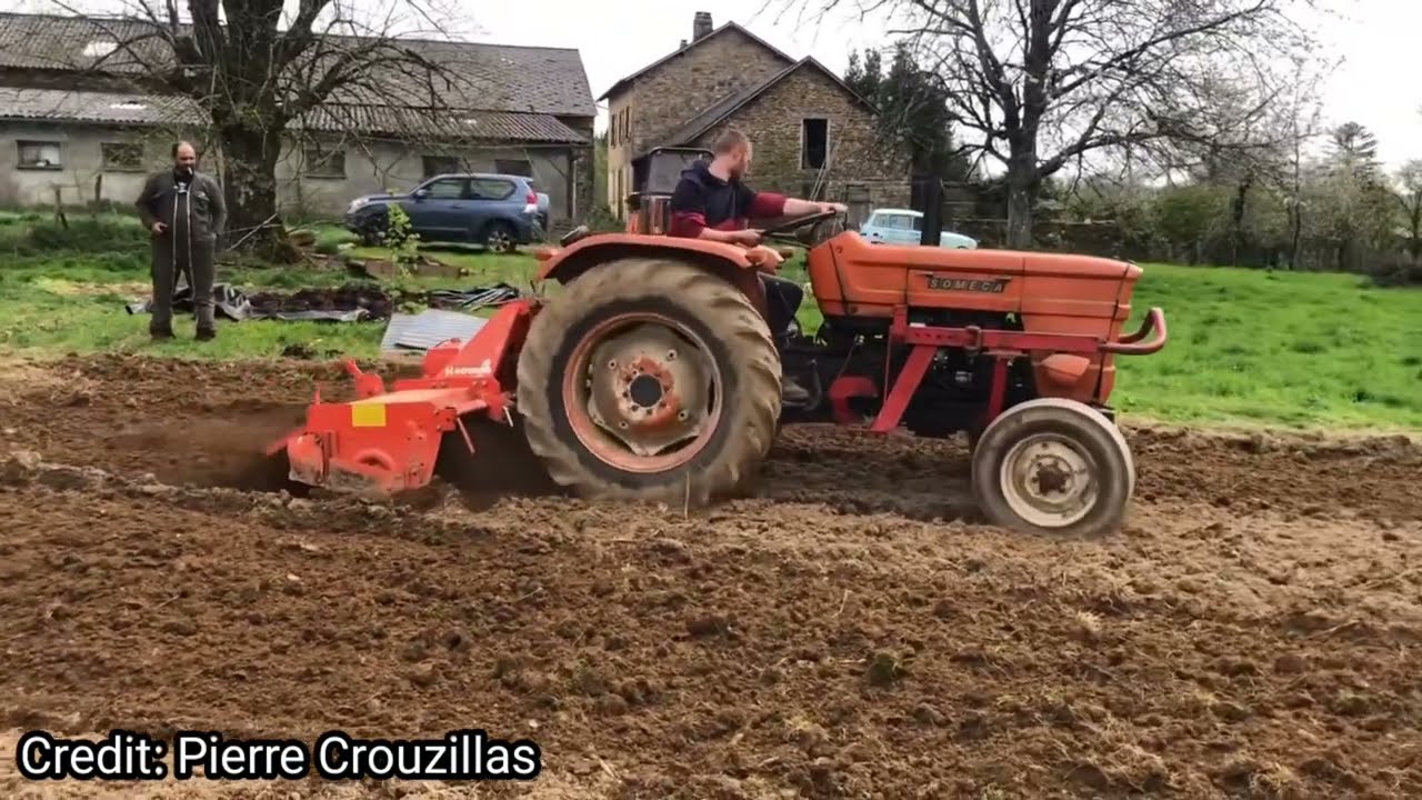 Someca 450 (Fiat 450) with 1.8m Rotavator | Pierre Crouzillas Prepares for the Champs
