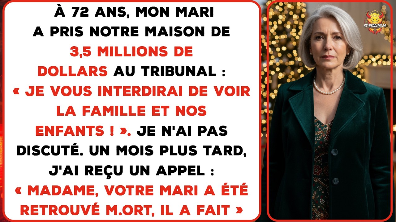 À 72 ans, mon mari a pris notre maison au tribunal et m’a menacée d’éloigner nos enfants.