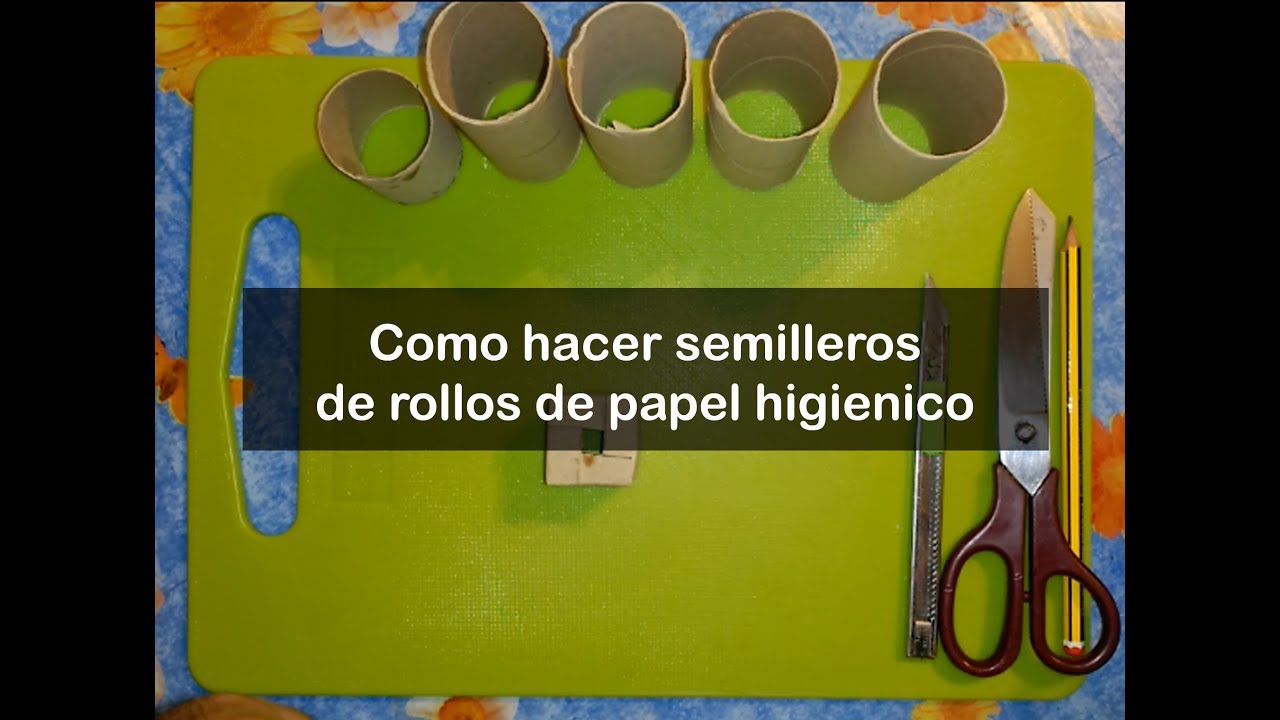 Como hacer semilleros de rollos de papel higiénico para el huerto casero