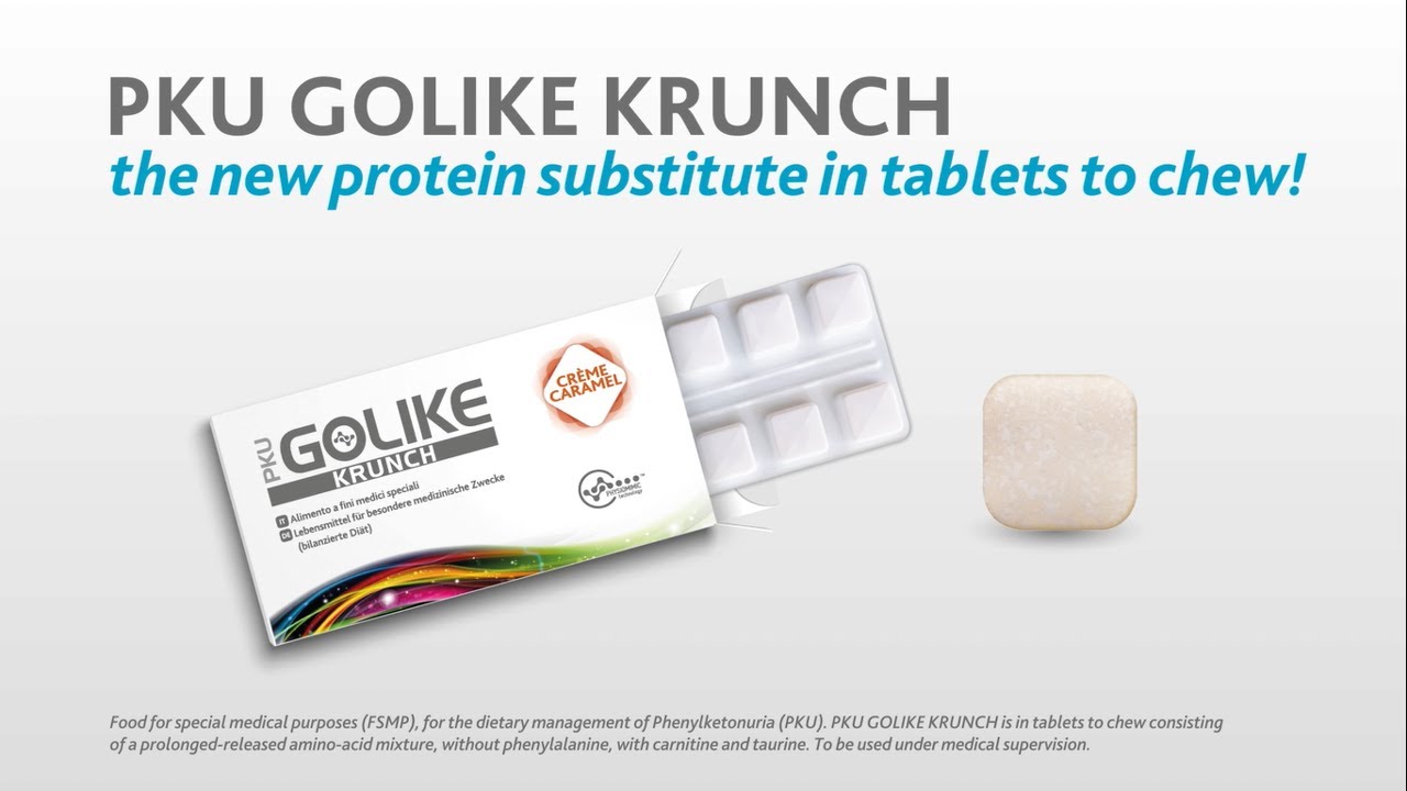 PKU GOLIKE KRUNCH: The new protein substitute to chew!