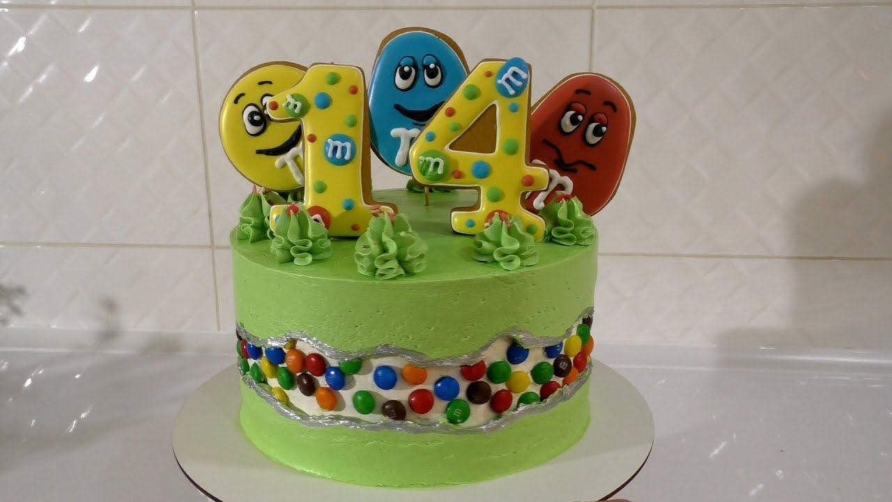 ТОРТ с линией разлома  Fault Line Cake Торт M&M's Детский торт