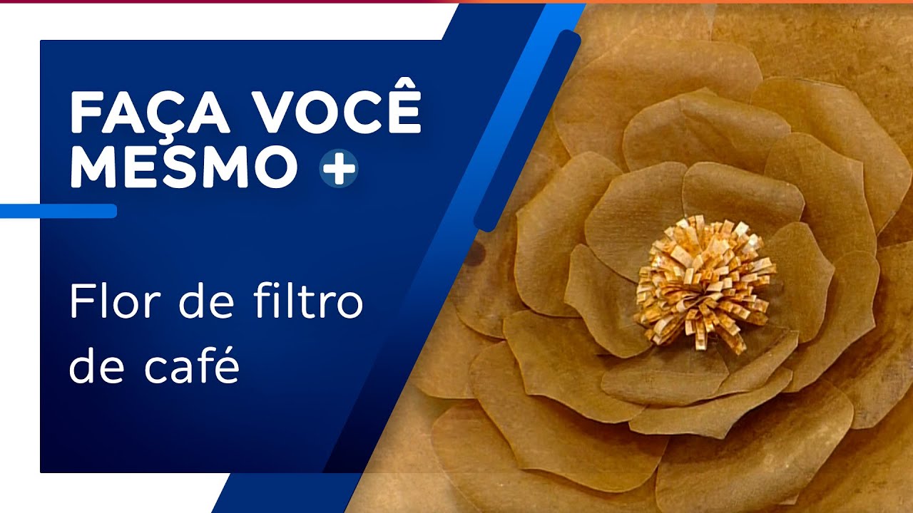 Flor em filtro de café por Rosely Ferraiol