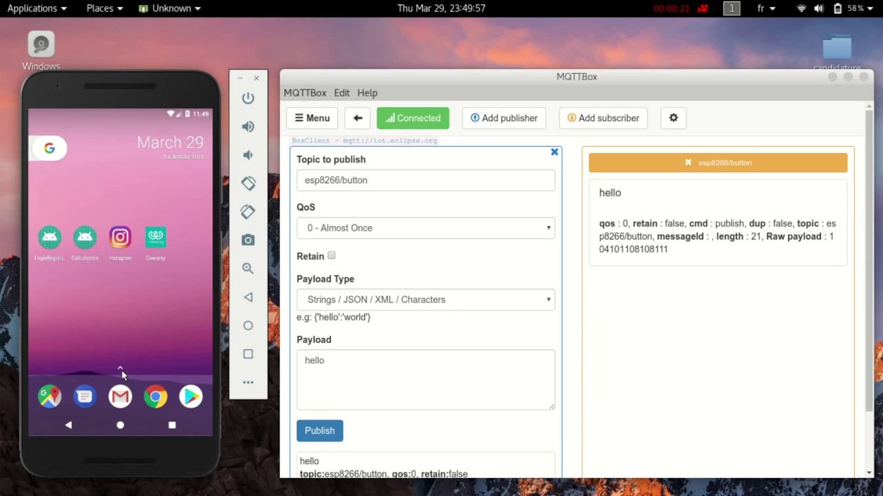 Android MQTT Client Demo
