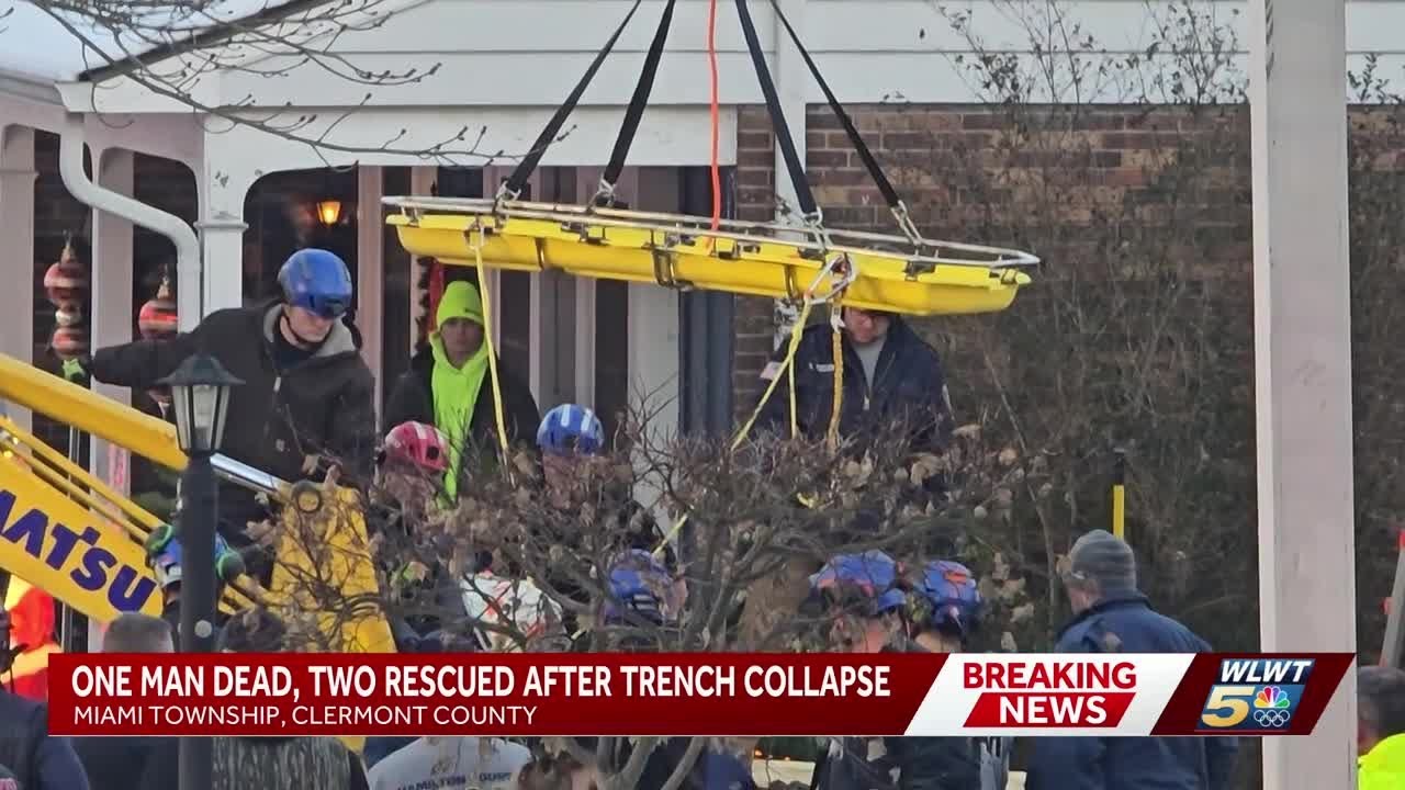 1 dead after trench collapse left 3 people trapped in Miami Township