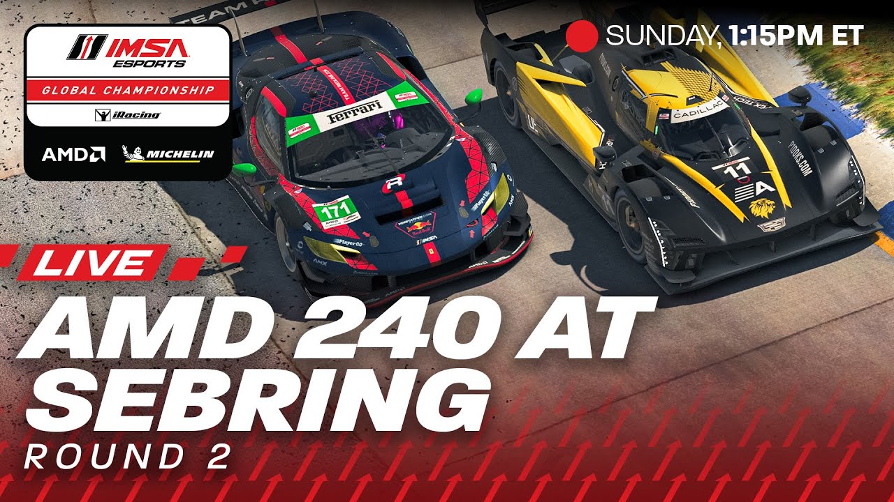 2025 IMSA Esports Championship | AMD 240 at Sebring International Raceway | Round 2
