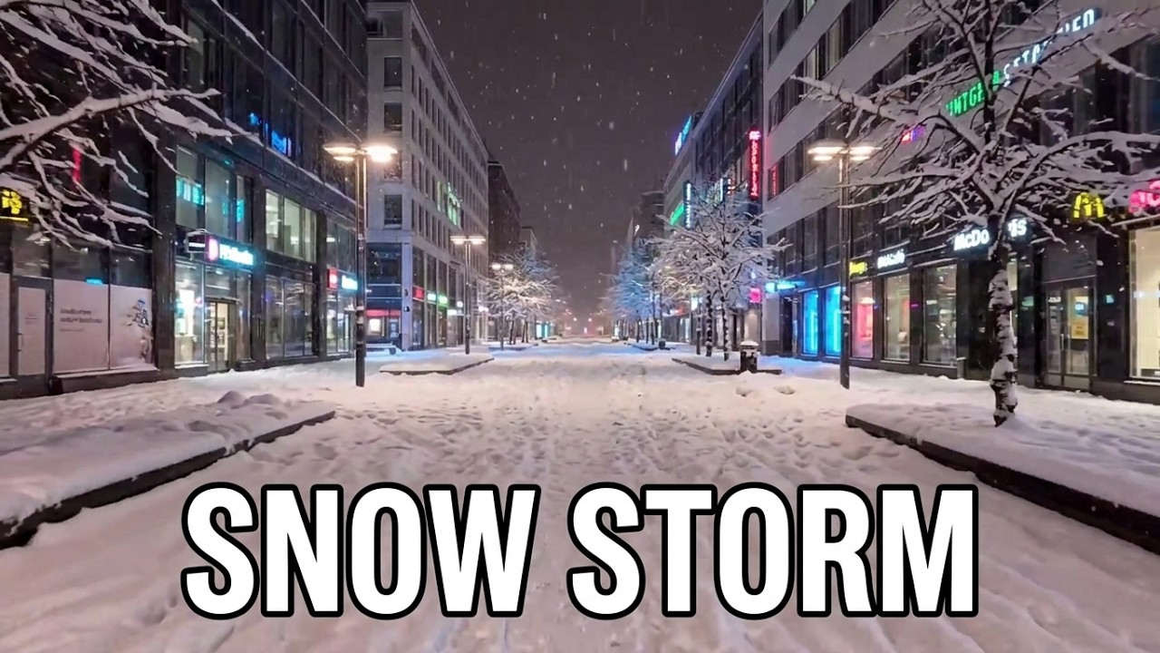 Helsinki Magical Snow Walk ❄️🇫🇮 SNOWY Winter Walk in Finland | 4K Nordic Slow TV