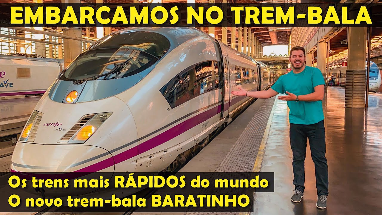 Viajamos no TREM BALA entre MADRID e BARCELONA: Veja QUANTO CUSTA o AVE e o NOVO TREM low cost AVLO