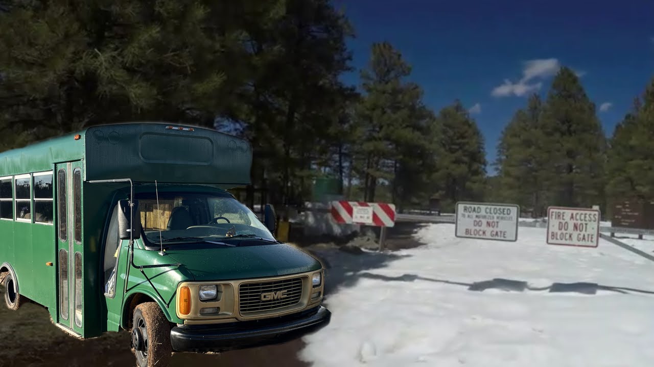 Don't Camp in Flagstaff in Late March! - Bus Life Arizona