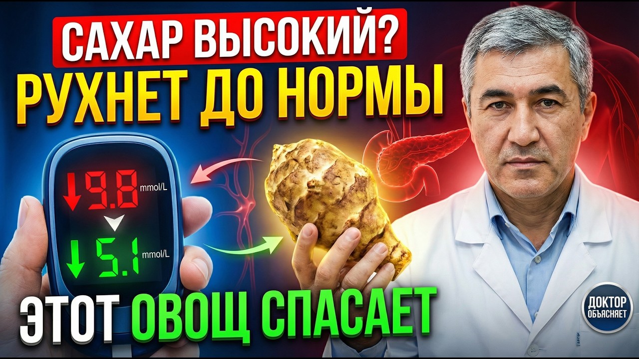 САХАР РУХНЕТ ДО НОРМЫ! Диабет боится этого овоща после 55 лет | Доктор объясняет