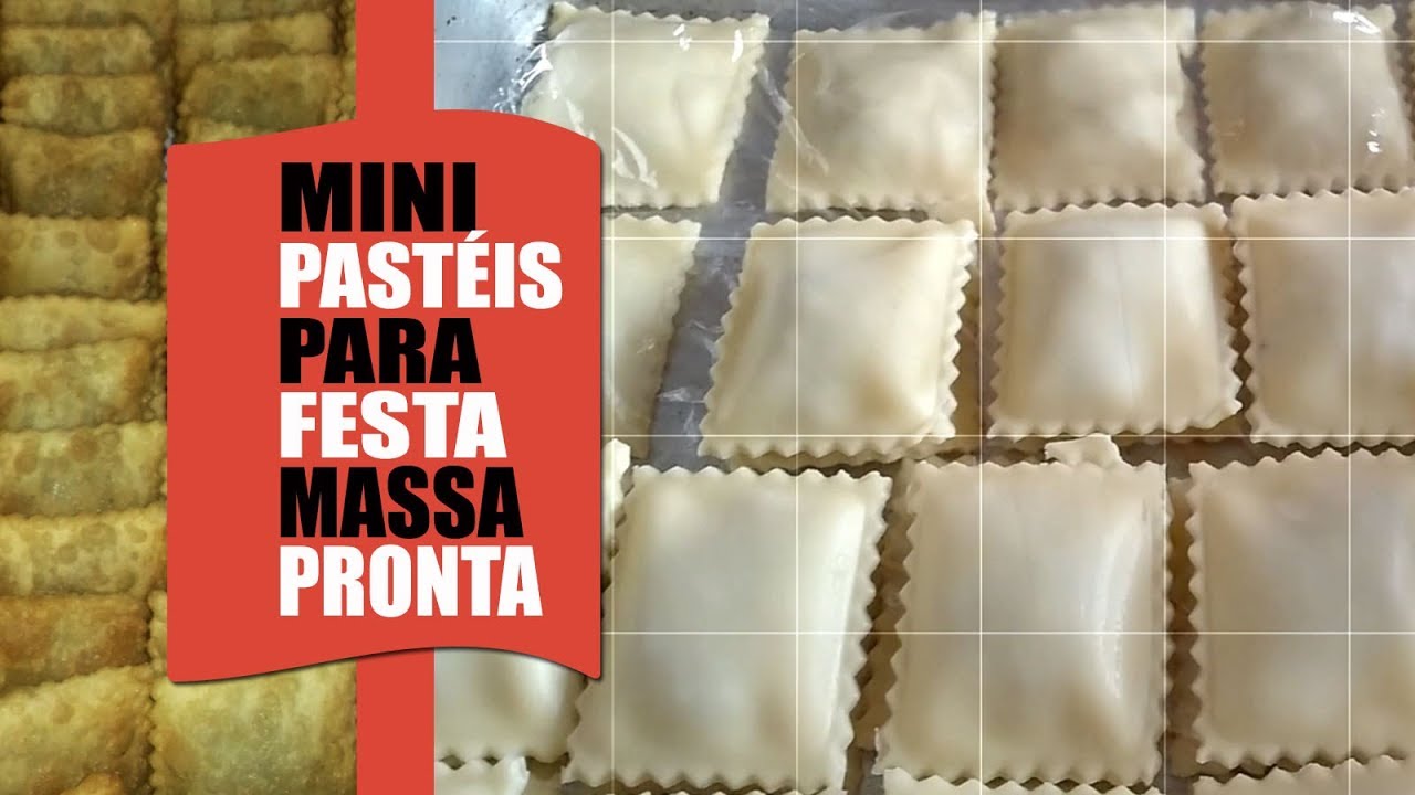 Mini pastéis para festa massa pronta receitas da Rosa