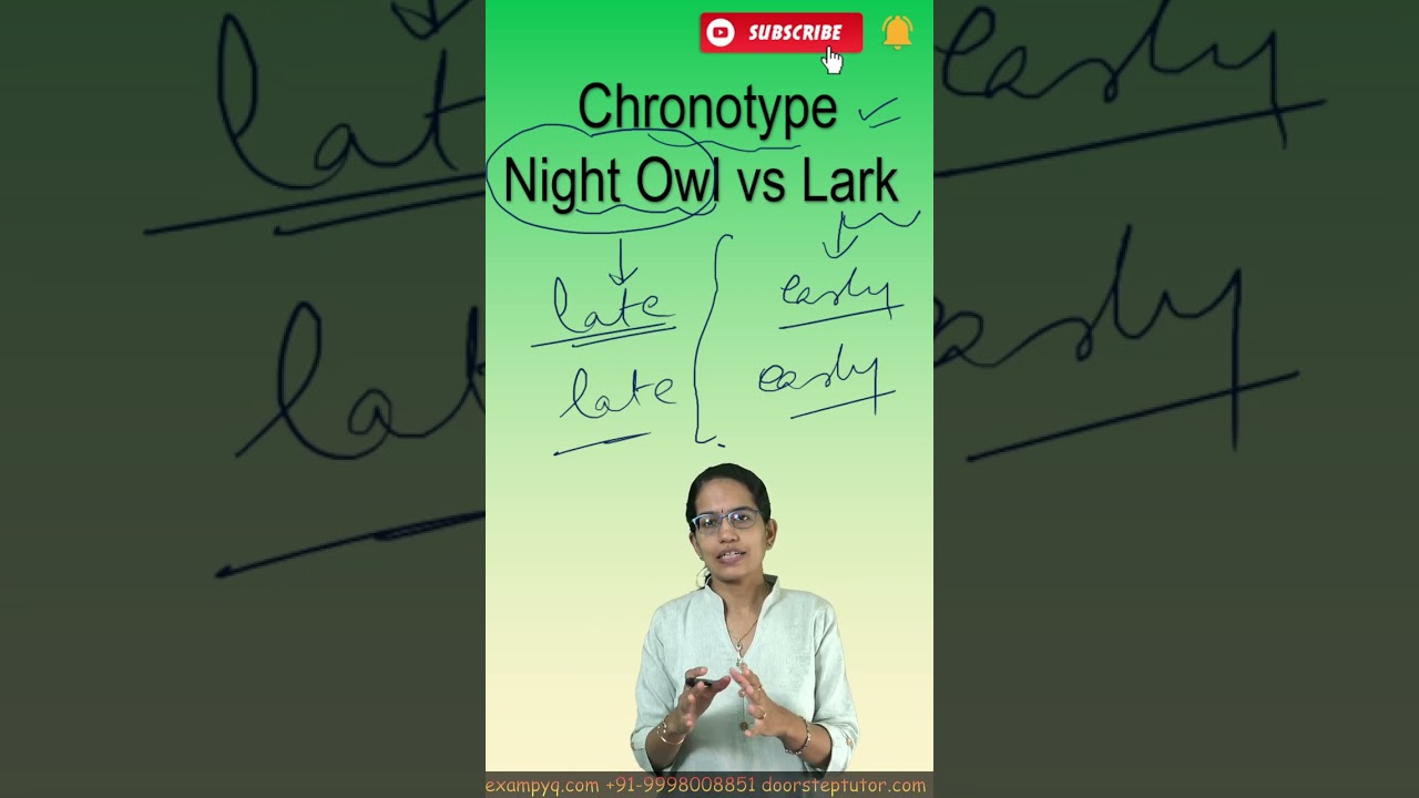 Chronotype: Night Owl vs Lark - Sleep Patterns | Psychology Case Study #upscpsychology