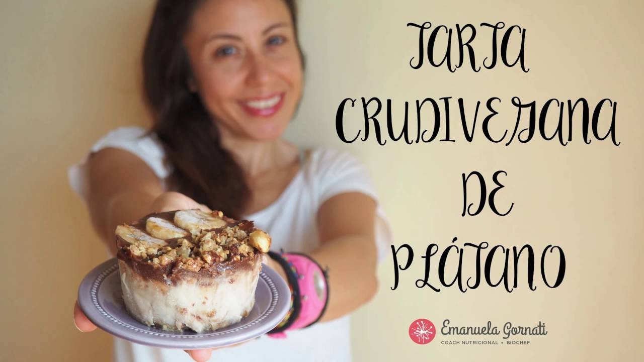 TARTA CRUDIVEGANA DE PLÁTANO