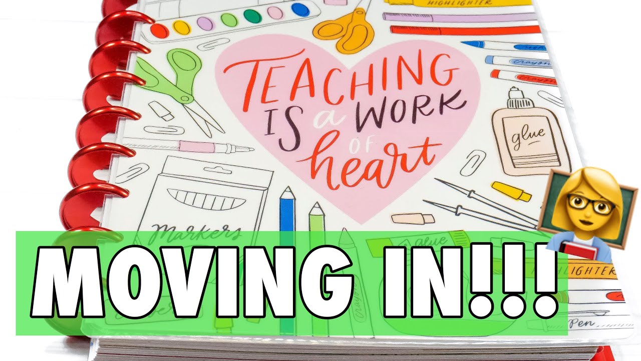 HAPPY PLANNER TEACHER PLANNER SET UP + MOVE IN | TEACHER PLAN WITH ME