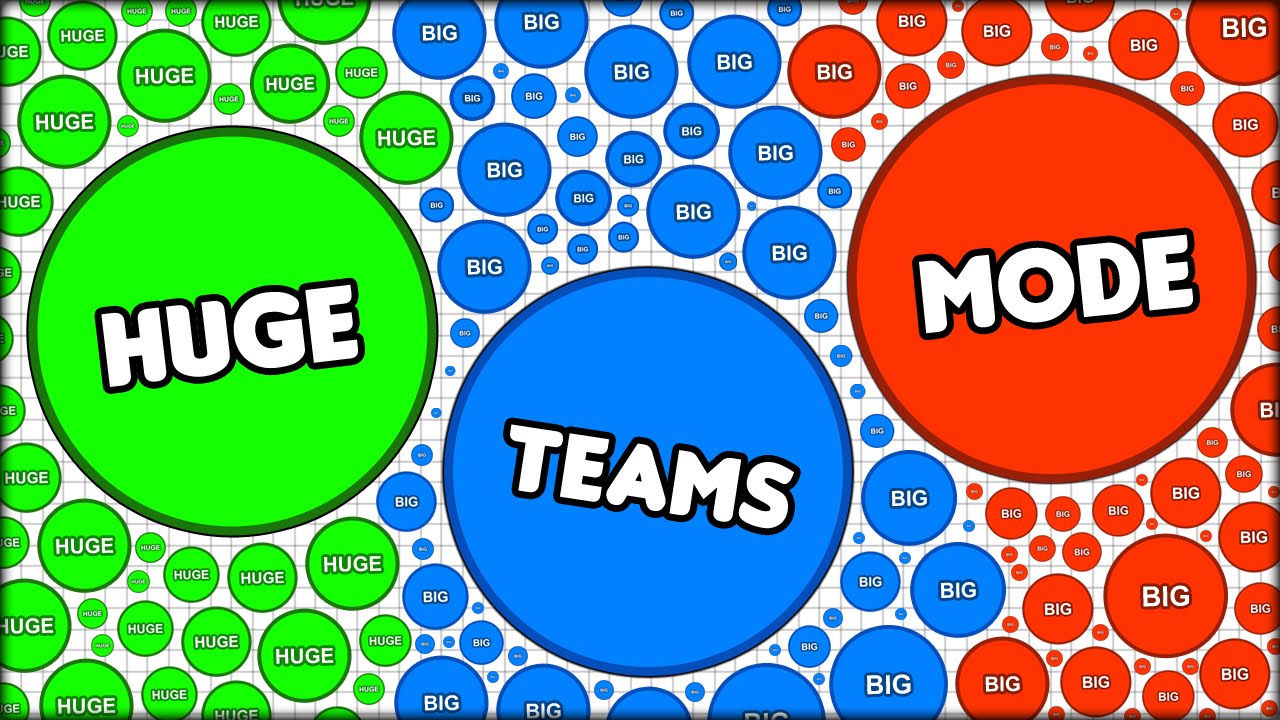 INSANE TEAMS!! - BIGGEST AGARIO TEAMS MODE! BIG DOTS, HUGE TEAMS! (Agar.io #85)
