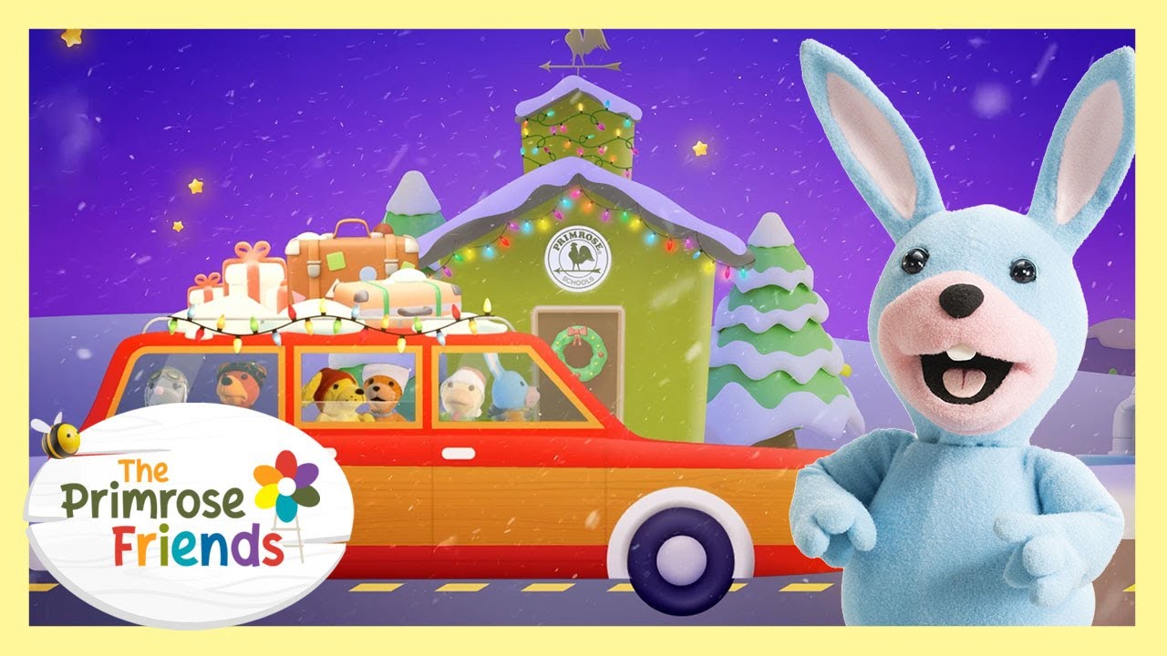 Holiday Drive + More🎄🚗 The Primrose Friends | Holiday Songs & Nursery Rhymes 🎄Merry Christmas