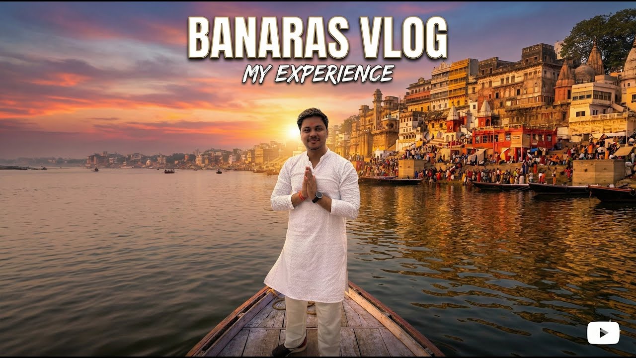 First Time in Banaras 😮 | Ganga Aarti, Street Food & Varanasi Vibes