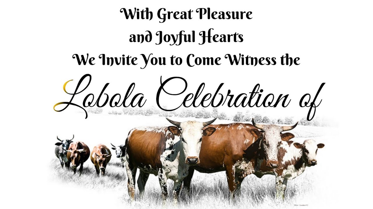 Lobola Celebration Video Invitation | Traditional Wedding Invitation