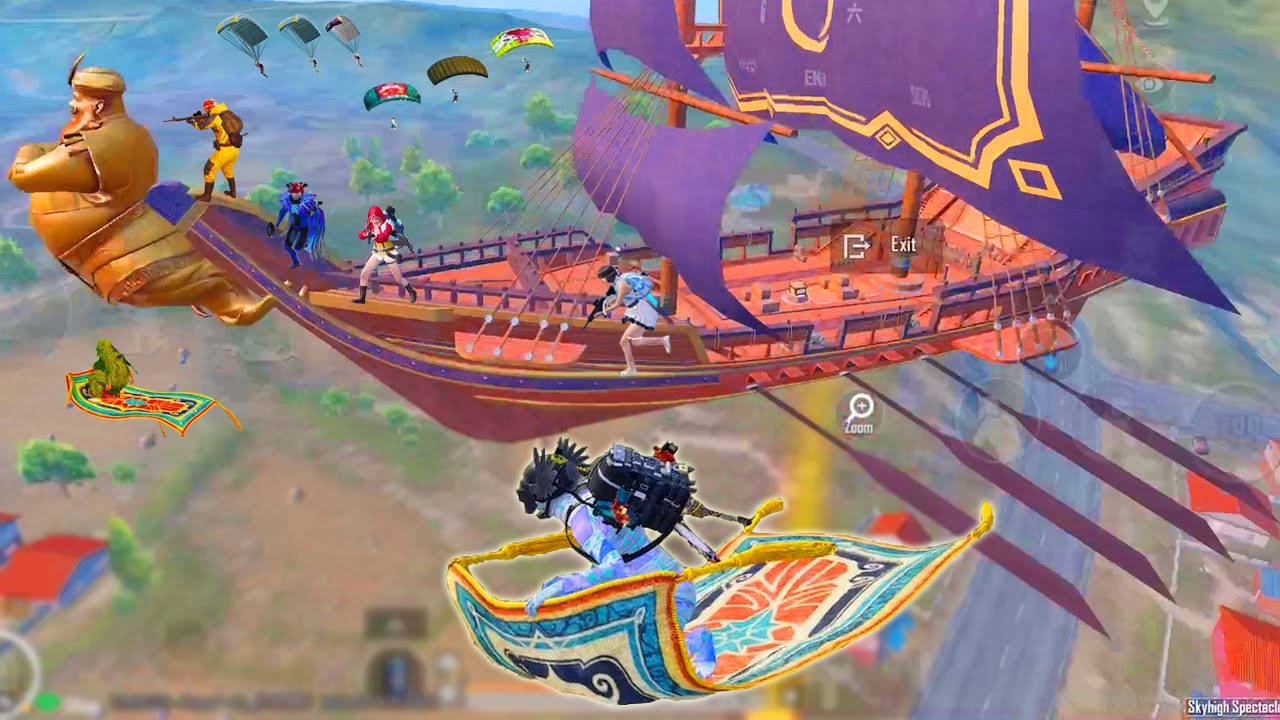 HIJACKING THE FLYING SHIP IN NEW MODE 😱 pubg mobile bgmi