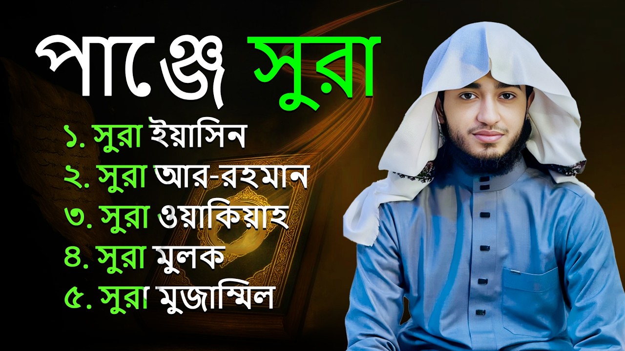 পাঞ্জে সূরা কুরআন তিলাওয়াত | Five Surahs Quran Tilawat | Heart Touching Recitation