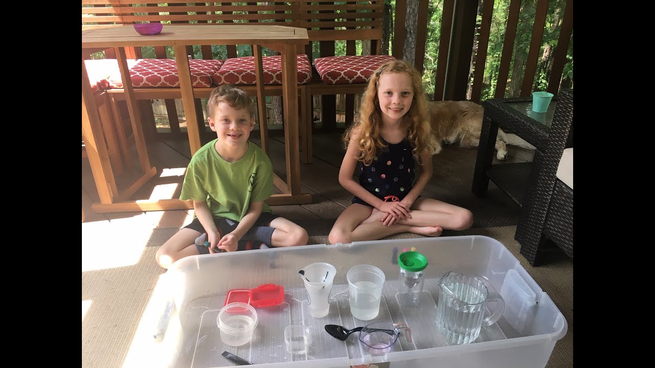 Water Play Pouring Station