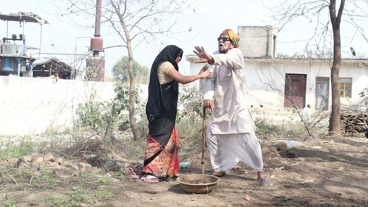 धन्नी ताऊ ने गोबर उठवाने के बहाने से पकडी बहू Babita Devi ki comedyDhanniTau ki comedy kamal javiya 