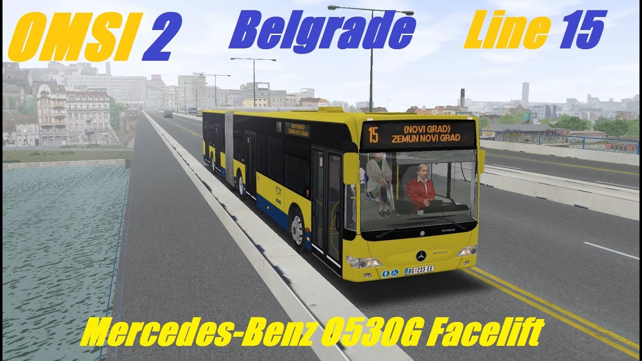 OMSI 2. Belgrade, Line 15, Mercedes-Benz Citaro G Facelift. Part 1