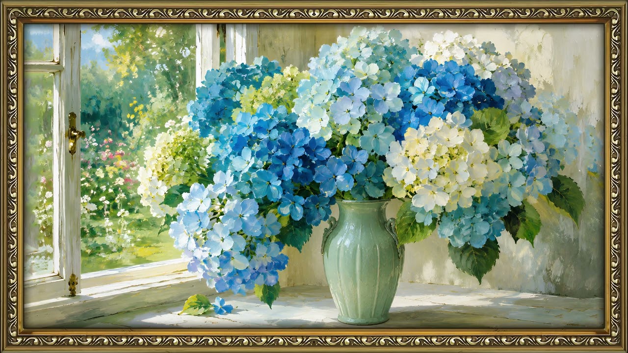 The Art Corner TV 4K🌺😍 | Vintage Floral Art | Gold framed vintage | Screensaver TV