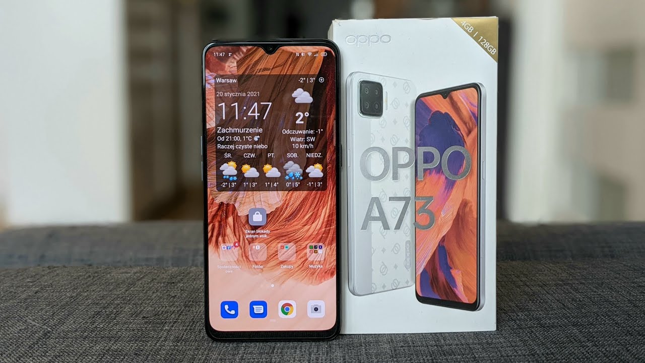 OPPO A73. Tani AMOLED