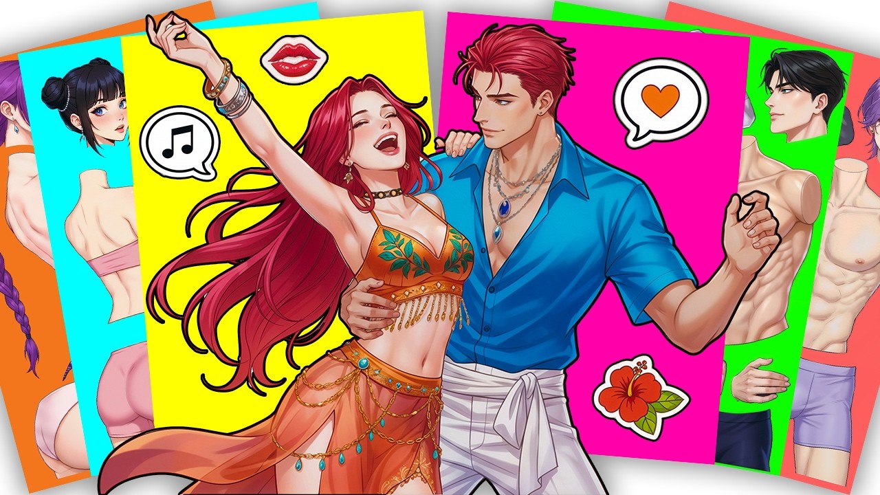 Hotter than the summer sun! ☀️ HUNTRIX MIRA x ABBY SAJA BOYS - KPOP DEMON HUNTERS | Sticker Book DIY