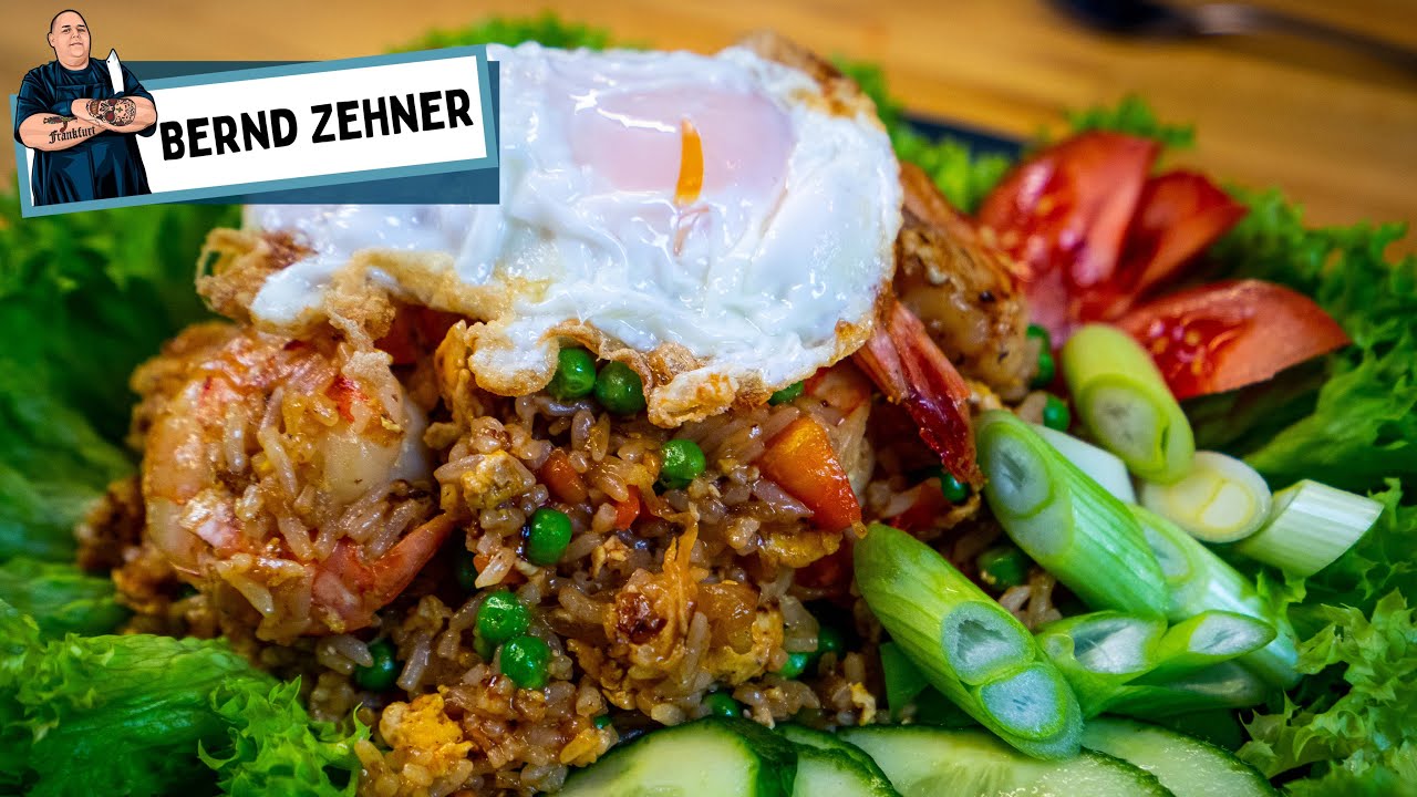 Gebratener Reis | Thai Style mit Garnelen | So hast du ihn noch nie gegessen!
