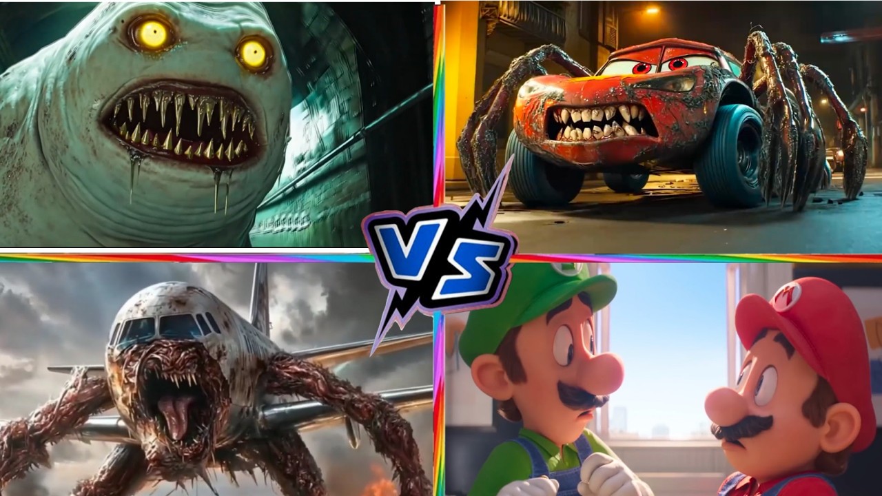McQueen MONSTER VS SUBPER Mario VS Head Eater VS  INFECTED SEA  Tiles Hop EDM Rush 🎮 7