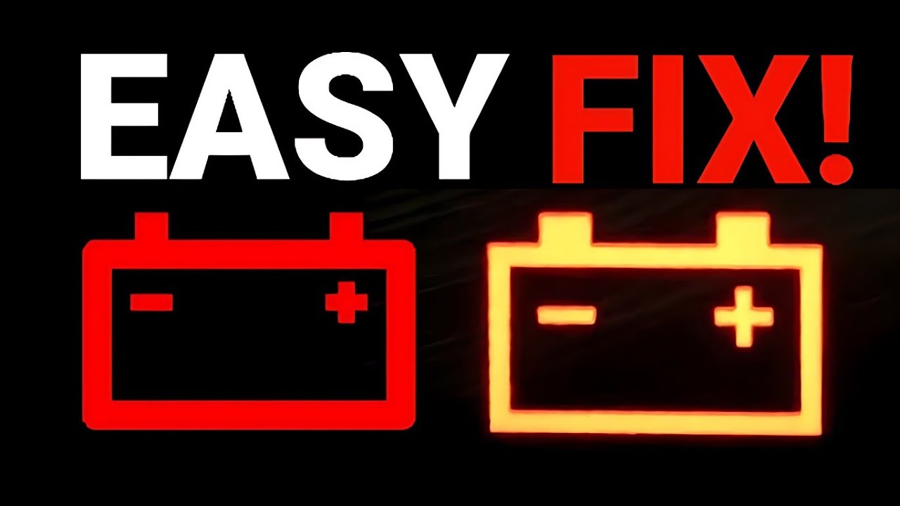 How to Fix & Reset Battery Warning Light Stays On or Flashing | Battery Light On