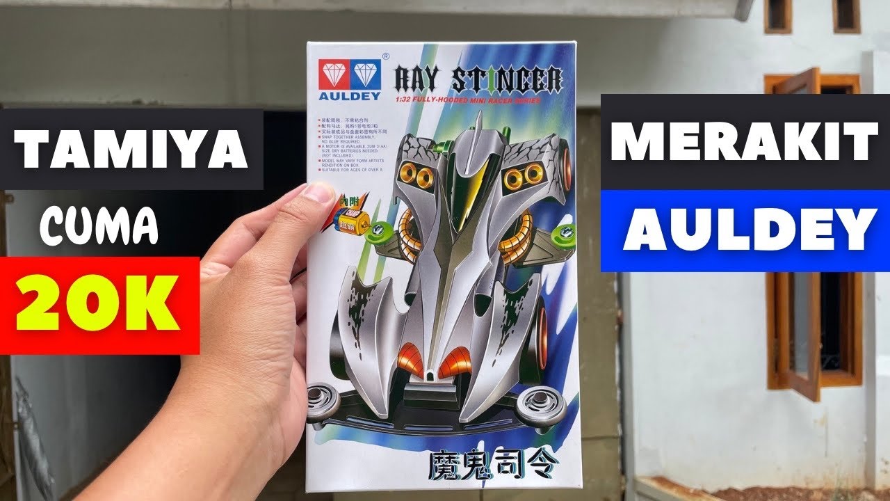 20 Ribuan!! Unboxing Tamiya Auldey Ray Stinger - Cara Lengkap Merakit Tamiya Mini 4 WD untuk Pemula