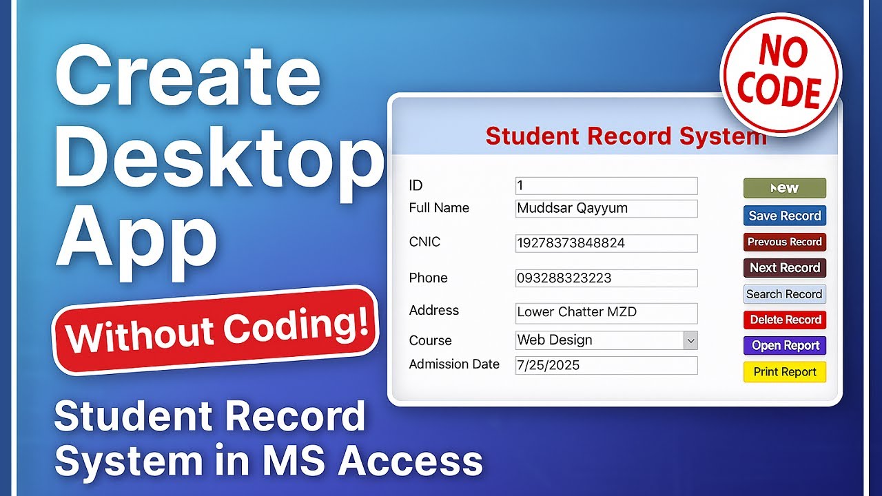 MS Access Database Project | Mini Project for Computer Science Students | ICS CBSE